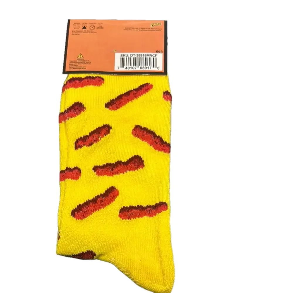 3/$18 Cheetos Flamin' Hot Crew Socks NWT - Picture 2 of 2